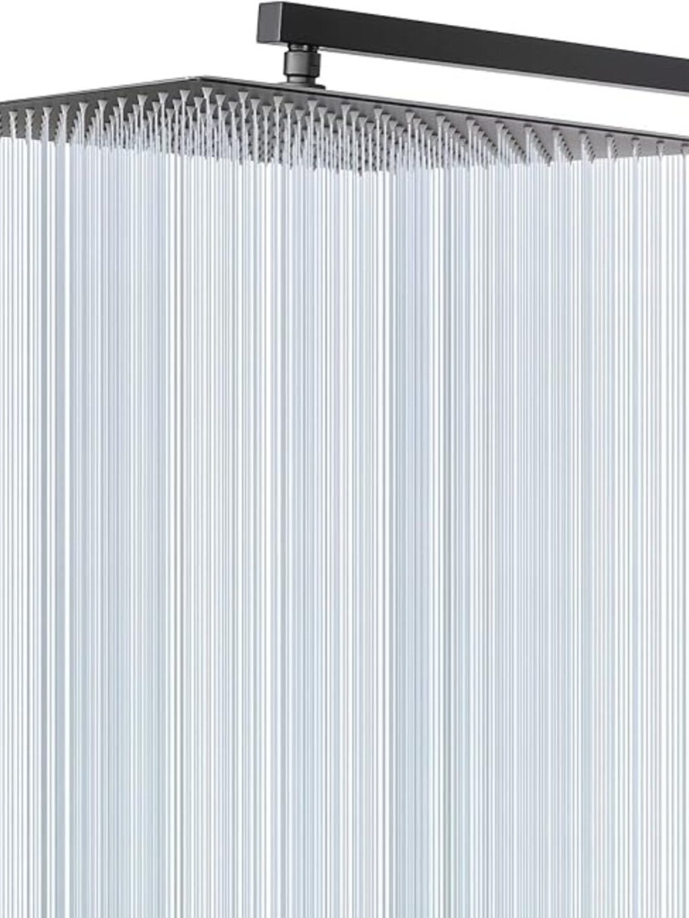 16” Matte Black Rainfall Shower Head w/ 20” Extension Arm High Pressure Stainles